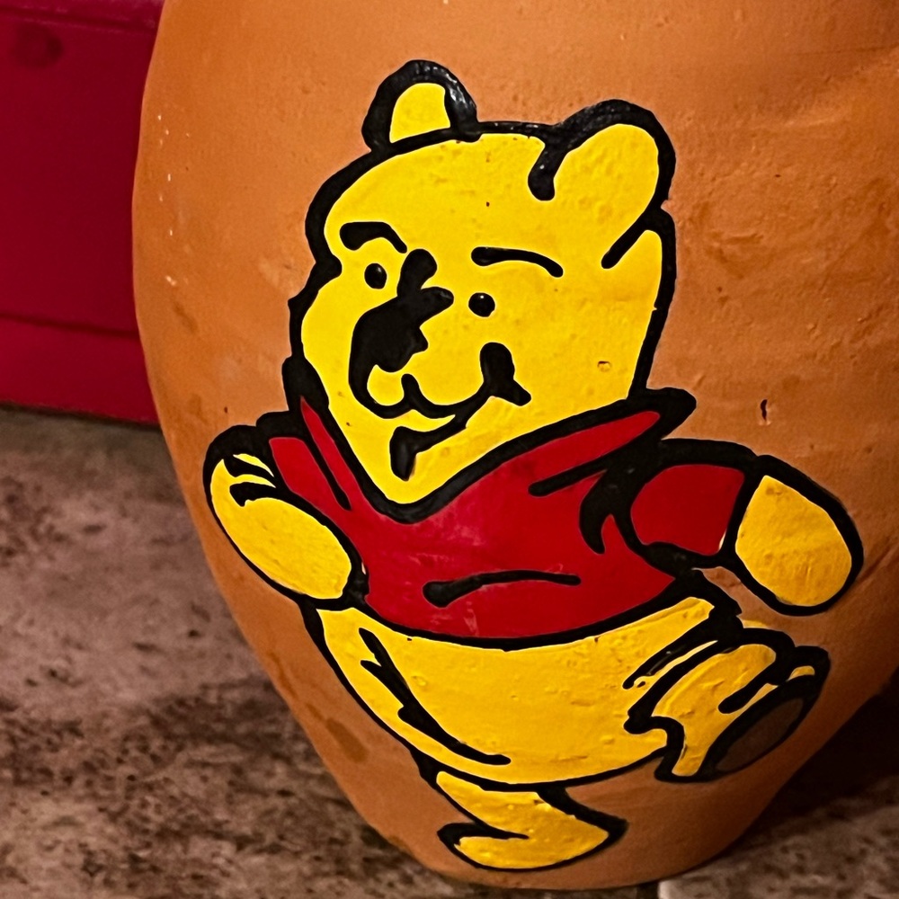 Winnie The Pooh Planter Vase Oasis Bar Nuevo Laredo Mexico VTG Hand  Painted